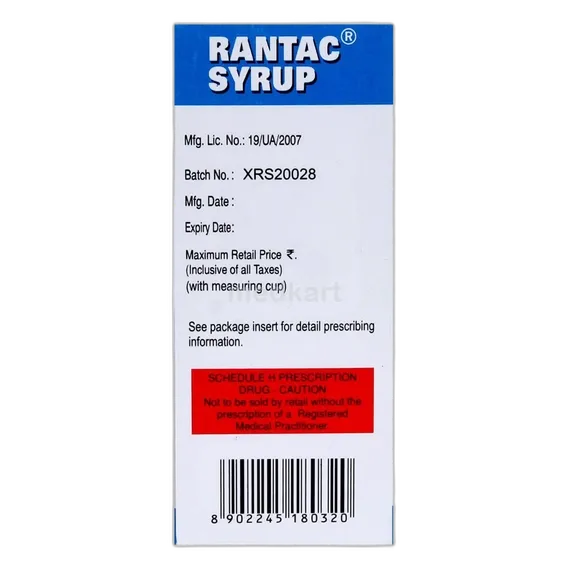 rantac syrup 100 ml